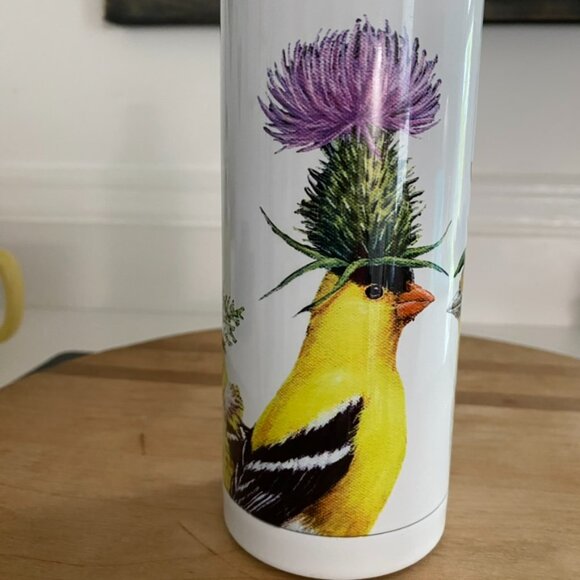 Vicki Sawyer goldfinch couple water bottle - Picture 2 of 8